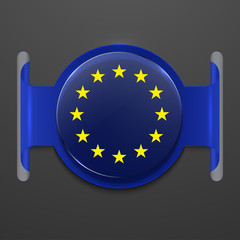 vector modern euro flag design.