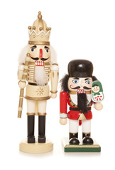 two christmas nutcracker ornaments