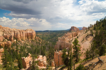 Rain clouds over Bryce Canyon