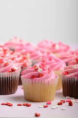 Pink Cupcakes Close Up