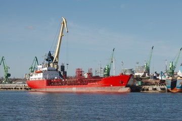 Naklejka premium Industrial dock