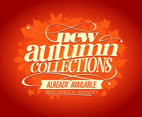 New autumn collections design.