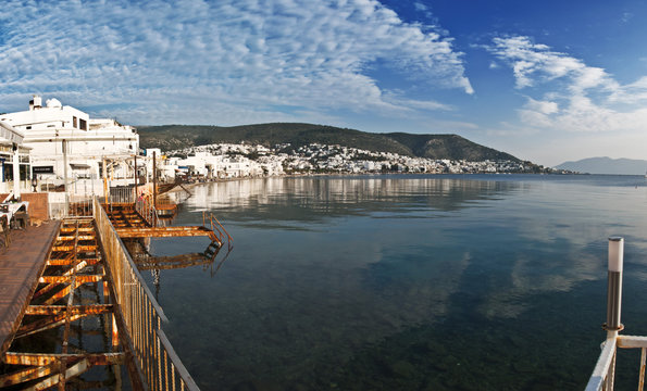 Bodrum, a popular coastal town in Aegean shores of Turkey