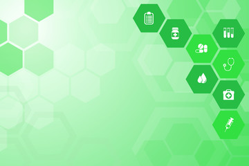 Medical green background