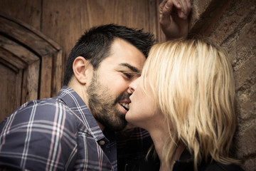 young couple loving