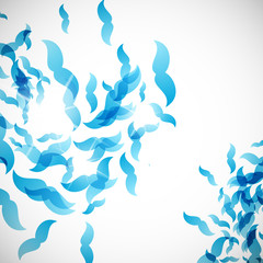 abstract background: mustache