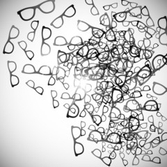 abstract background: glasses
