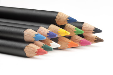 Obraz premium Stack of coloring pencils.