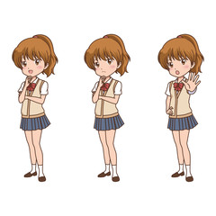 女の子　バリエーション