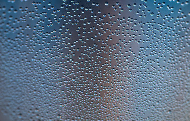 Oxygen bubbles in the bottle with water or drink.