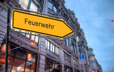 Strassenschild 23 - Feuerwehr