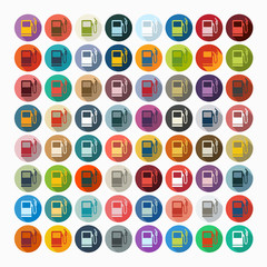 Flat design: gas station