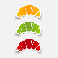 realistic design element: croissant
