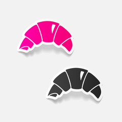 realistic design element: croissant
