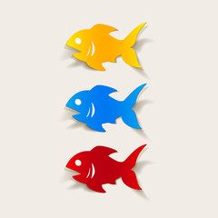 realistic design element: fish