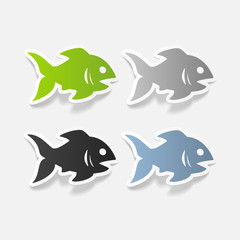 realistic design element: fish