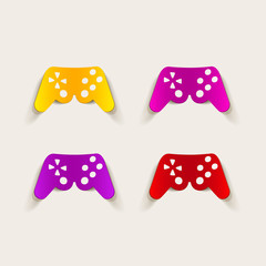 realistic design element: joystick