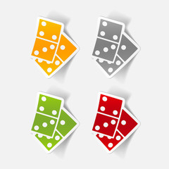 realistic design element: domino