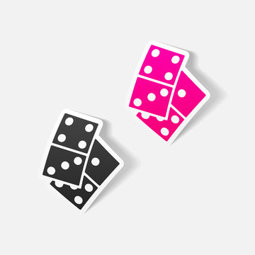 realistic design element: domino