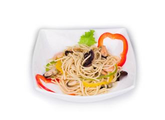 italian pasta with seafood
