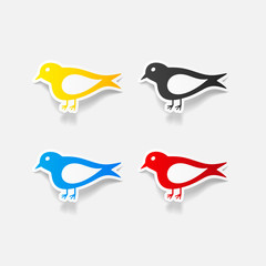 realistic design element: bird