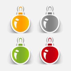 realistic design element: christmas ball