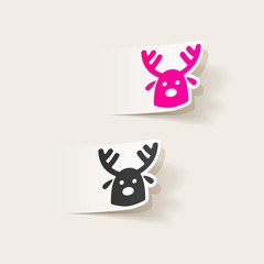 realistic design element: christmas deer