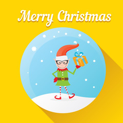 Vector illustration for christmas card design.