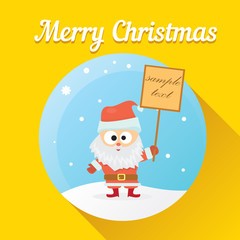 Vector illustration for christmas card design.