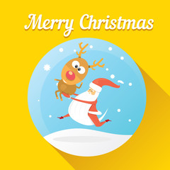 Vector illustration for christmas card design.