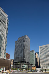 Obraz premium 丸の内の高層ビル街