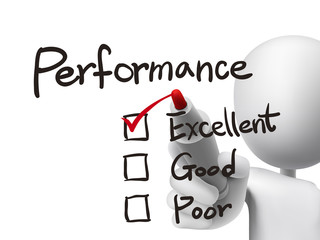 performance list checking by 3d man