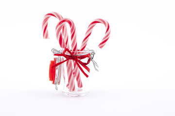 Traditional christmas candies cane