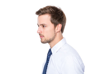 Side profile of businessman