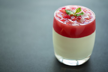 Panna Cotta aux fruits rouges