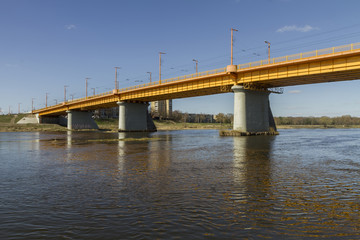 yellow bridge over the river