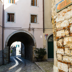 Fototapeta premium alley in the village