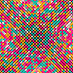 Abstract mosaic background of pattern tile colored squares