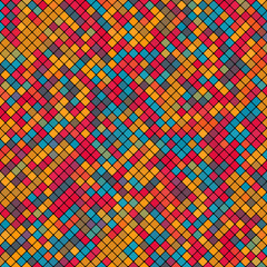 Abstract mosaic background of pattern tile multicolored squares