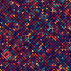 Abstract mosaic background of pixel multicolored squares
