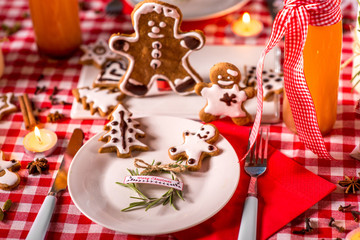 Sweet Christmas decorated table