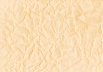 Obraz premium Texture of crumpled horizontal sepia paper. Vector