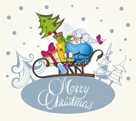 Christmas sheep.Christmas background