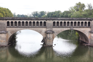 Naklejka premium bridge over river