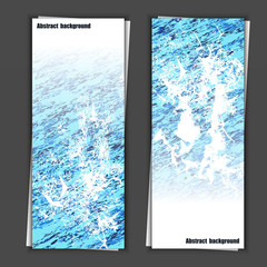 Set of banner templates with abstract background