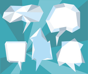 Triangular 3d bubble speech