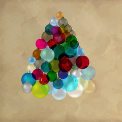 Christmas tree balls Vintage