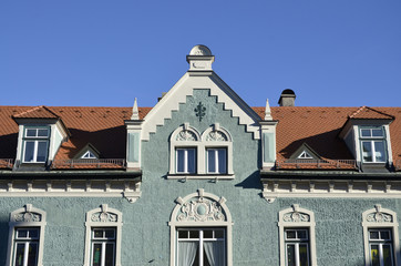 Fototapeta na wymiar Hausfassade in der Münzstrasse, Schongau