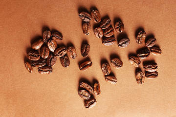 Fototapeta na wymiar Coffee beans, close-up