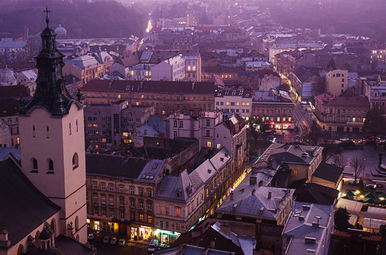 Twilight in Lviv